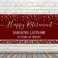 Happy Retirement Budget Confetti Banner