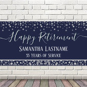 Happy Retirement Budget Confetti Banner