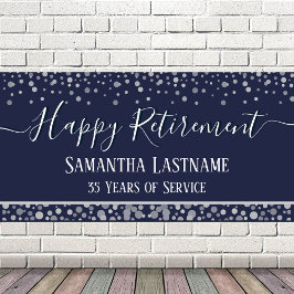 Happy Retirement Budget Confetti Banner