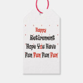 Happy Retirement Cadeaulabel (Voorkant)