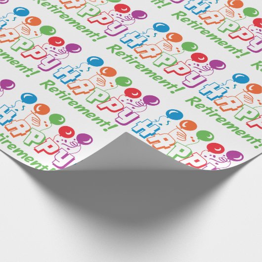 Happy Retirement Cadeaupapier (Hoek)