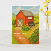 Happy Retirement Card Quiet Countryside Scene Kaart (Gele Bloem)