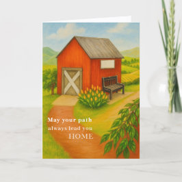 Happy Retirement Card Quiet Countryside Scene Kaart