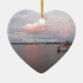 Happy Retirement - Cedar Key Florida Keramisch Ornament (Voorkant)