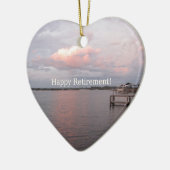 Happy Retirement - Cedar Key Florida Keramisch Ornament (Links)