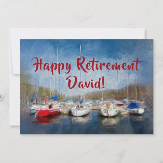 Happy Retirement Celebration Name Kaart (Voorkant)