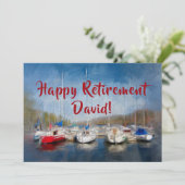 Happy Retirement Celebration Name Kaart (Staand voorkant)