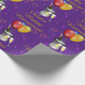 Happy Retirement Celebration Sparking Wine Cadeaupapier (Hoek)