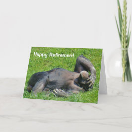Happy Retirement - Chimpansee Wenskaart Kaart