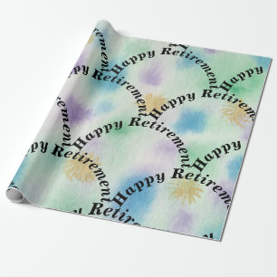 Happy Retirement Colorful Cadeaupapier