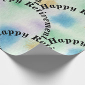 Happy Retirement Colorful Cadeaupapier (Hoek)