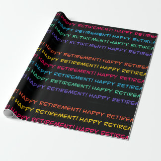 Happy Retirement Colorful Design Cadeaupapier