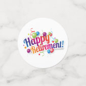 Happy Retirement Confetti (Kleine voorkant)