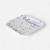 Happy Retirement Confetti Paper Bord (Gebogen)