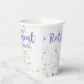 Happy Retirement Confetti Paper cup Papieren Bekers (Links)