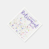 Happy Retirement Confetti Paper Napkin Servet (Hoek)