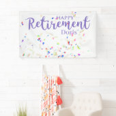 Happy Retirement Confetti Spandoek (Insitu)