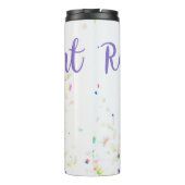 Happy Retirement Confetti Thermal Tumbler Thermosbeker (Achterkant)
