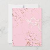 Happy Retirement Congrates Marble Blush Pink Notitiekaartje (Achterkant)