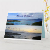 Happy Retirement, Cruz Bay Collage, St. John Kaart (Gele Bloem)