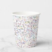 Happy Retirement Custom Teacher Letter Scramble Papieren Bekers (Rechts)