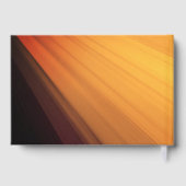 Happy Retirement Diagonal Gold Streaks Aangepast Gastenboek (Achterkant)