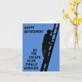 Happy Retirement-Dus het ontsnappingsplan werkte e Kaart (Gele Bloem)