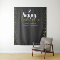 Happy Retirement Faux Gold Confetti