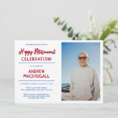 Happy Retirement Feest Foto Kaart (Staand voorkant)