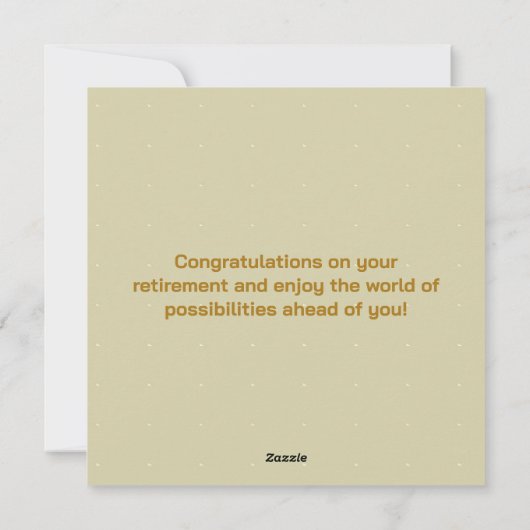 Happy Retirement Feestdagenkaart (Achterkant)