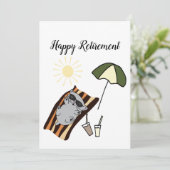 Happy Retirement Feestdagenkaart (Staand voorkant)