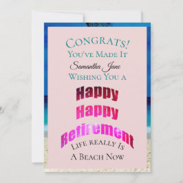 Happy Retirement feliciteert haar naam - Kaart