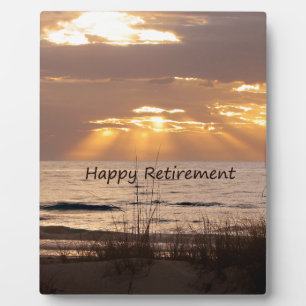 Happy Retirement - Florida Ocean Sunset Fotoplaat