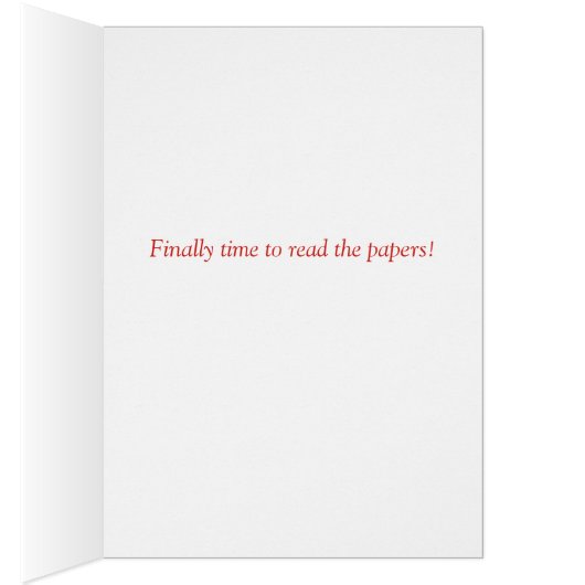 Happy Retirement  fotokaart (Binnen (Rechts))