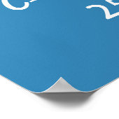 Happy Retirement Funny Surreal Beach Scene Poster (Hoek)