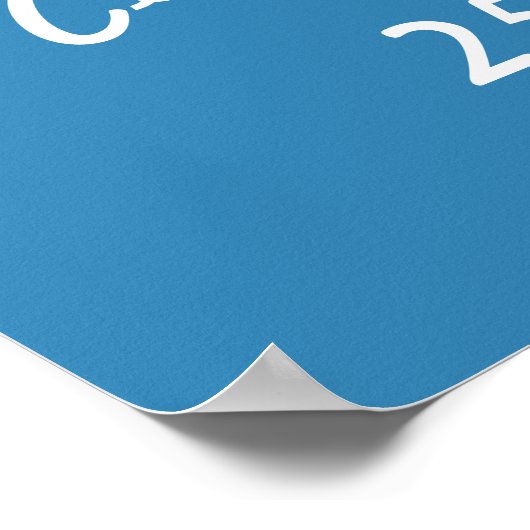 Happy Retirement Funny Surreal Beach Scene Poster (Hoek)