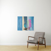 Happy Retirement Funny Surreal Beach Scene Wandkleed (In Situ (horizontaal))