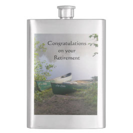 Happy Retirement Gefeliciteerd Canoes River Flacon