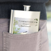 Happy Retirement Gefeliciteerd Canoes River Flacon (Voorbeeld)