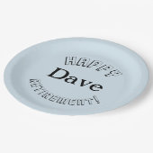 Happy Retirement gepersonaliseerd Papieren Bordje (Gekanteld)