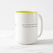 Happy Retirement gift Two-Tone koffie Mok (Voorkant rechts)