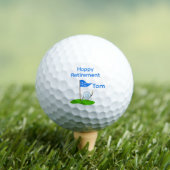 Happy Retirement Golfbal Cartoon met bier Golfballen (Insitu Shirt)