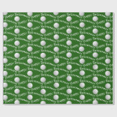 Happy Retirement golfballen Cadeaupapier (Vlak)