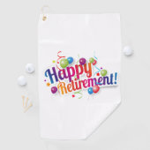 Happy Retirement Golfhanddoek (Insitu)