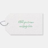 Happy Retirement green gardening welly boot Cadeaulabel (Achterkant Horizontaal)