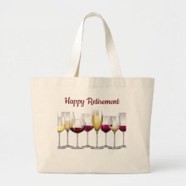 Happy Retirement Grote Tote Bag
