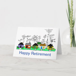 Happy Retirement Ham Radio    CardPas het aan! Kaart