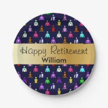 Happy Retirement Horse Racing Jockey Silks