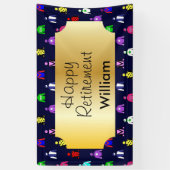 Happy Retirement Horse Racing Jockey Silks Spandoek (Verticaal)