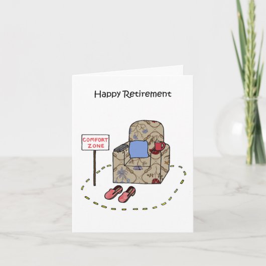 Happy Retirement Humorous Armchair Kaart (Voorkant)